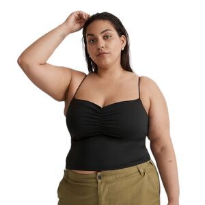 Madewell NWT Flex‎ Sweetheart Crop Tank Brami sz XL